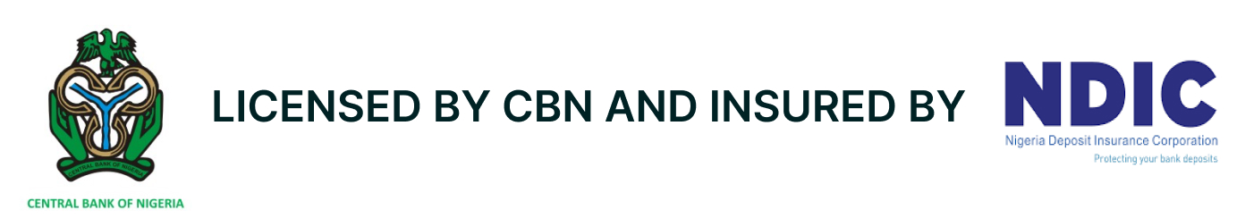 Licensed by CBN and insured by NDIC